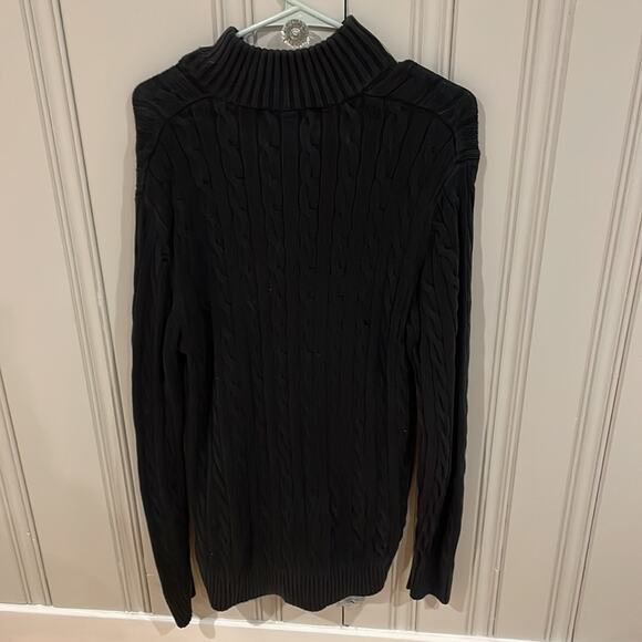Old navy black quarter zip sweater medium - Picture 7 of 8